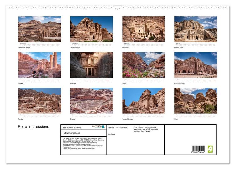 Produktbild: Petra Impressions (Wall Calendar 2026 DIN A2 landscape), CALVENDO 12 Month Wall Calendar