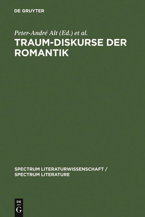 Produktbild: Traum-Diskurse der Romantik