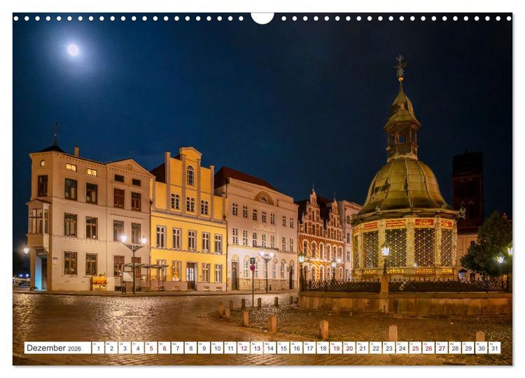 Produktbild: Unser sch&ouml;nes Wismar (Wandkalender 2026 DIN A3 quer), CALVENDO Monatskalender