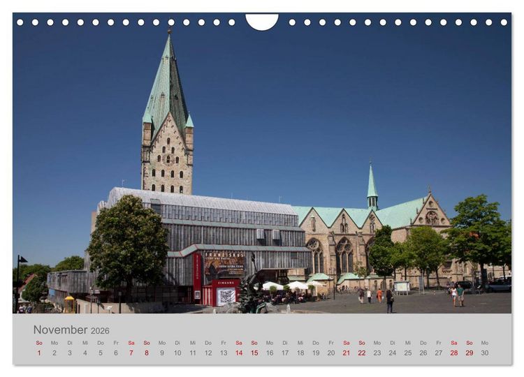 Produktbild: Paderborn Domstadt am Eggegebirge (Wandkalender 2026 DIN A4 quer), CALVENDO Monatskalender