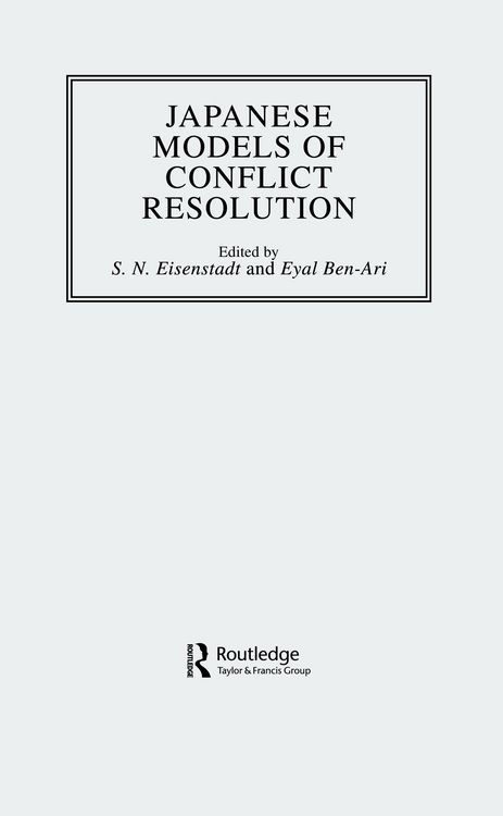 Produktbild: Japanese Models Of Conflict Resolution