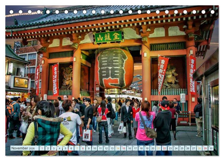 Produktbild: Japan - Hightech und Tradition (Tischkalender 2026 DIN A5 quer), CALVENDO Monatskalender