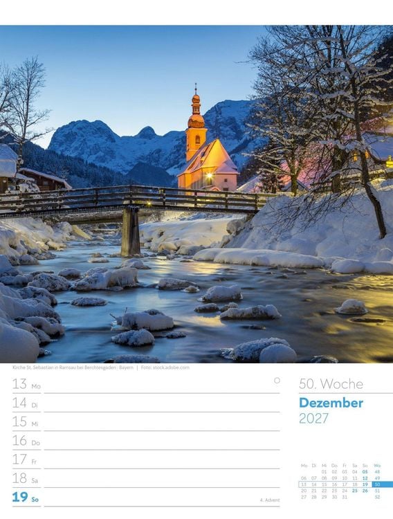 Produktbild: Malerisches Deutschland Wochenplaner Kalender 2027