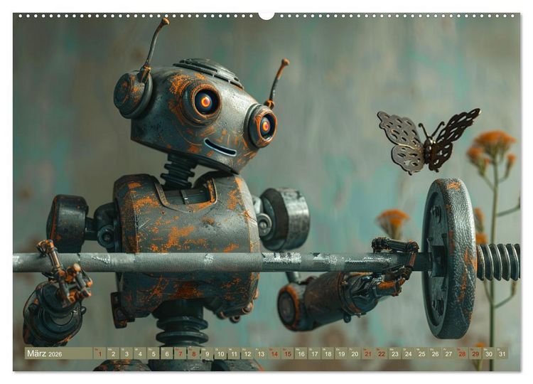 Produktbild: Neues aus dem Roboter Sport Club (hochwertiger Premium Wandkalender 2026 DIN A2 quer), Kunstdruck in Hochglanz