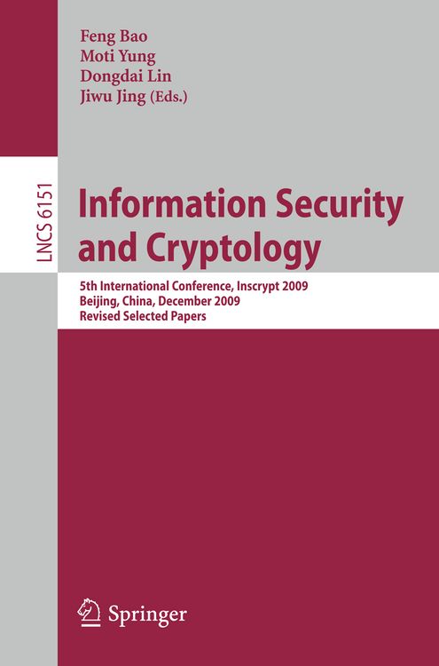 Produktbild: Information Security and Cryptology