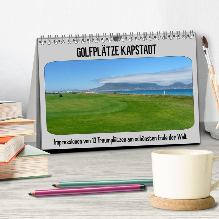 Produktbild: Golfpl&auml;tze Kapstadt (Tischkalender 2026 DIN A5 quer), CALVENDO Monatskalender
