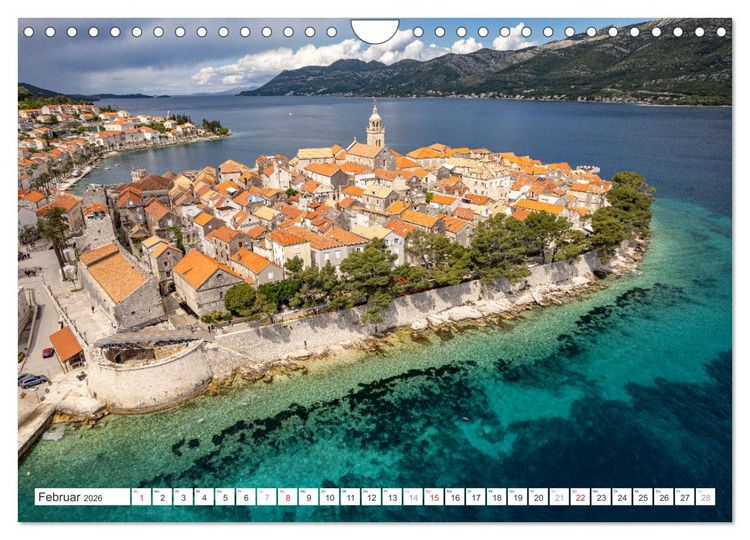 Produktbild: Kroatien - Korcula (Wandkalender 2026 DIN A4 quer), CALVENDO Monatskalender