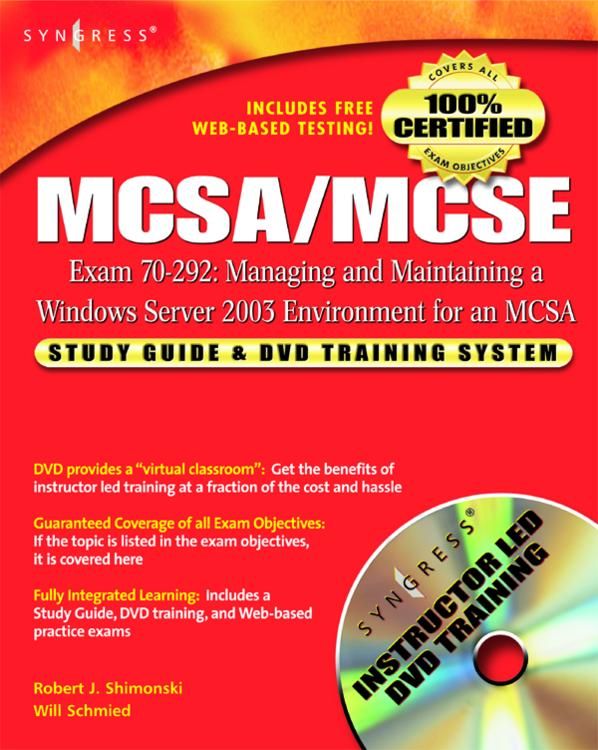 Produktbild: MCSA/MCSE Managing and Maintaining a Windows Server 2003 Environment for an MCSA Certified on Windows 2000 (Exam 70-292)