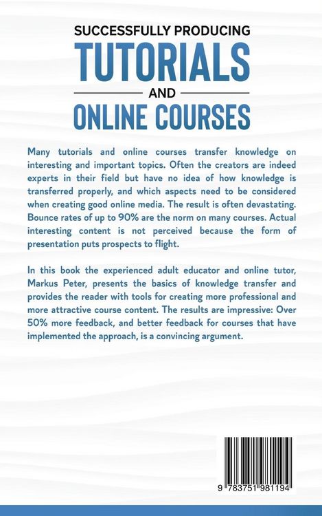 Produktbild: Successfully Producing Tutorials and Online Courses