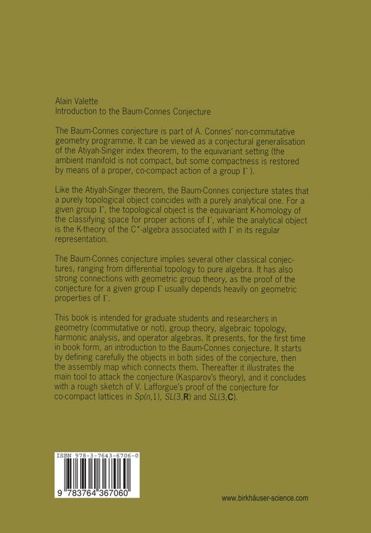 Produktbild: Introduction to the Baum-Connes Conjecture