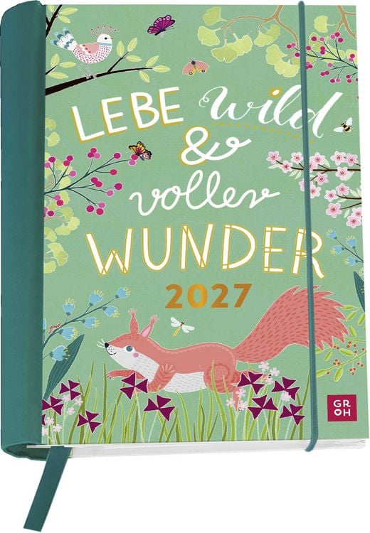 Produktbild: Buchkalender 2027: Lebe wild und voller Wunder