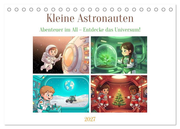 Produktbild: Kleine Astronauten (Tischkalender 2027 DIN A5 quer), CALVENDO Monatskalender
