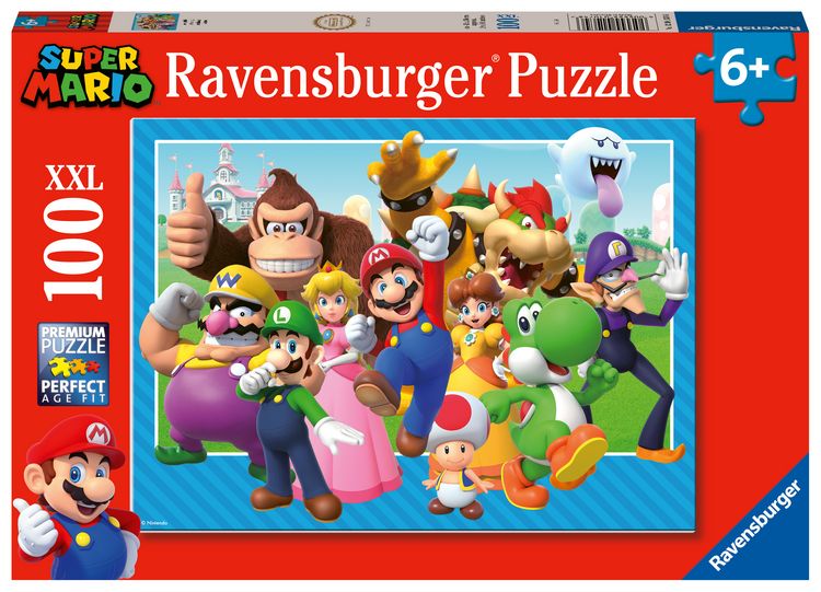 Produktbild: Kinderpuzzle 100 XXL Teile - Nintendo Super Mario - Los geht's!