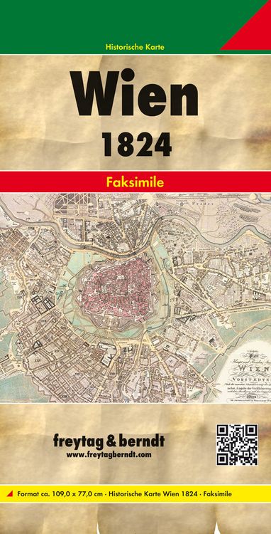 Produktbild: Wien 1824, Historischer Stadtplan 1:6.000, freytag & berndt