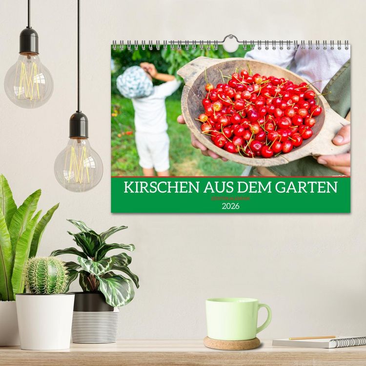 Produktbild: Kirschen aus dem Garten &ndash; Erntekalender (Wandkalender 2026 DIN A4 quer), CALVENDO Monatskalender