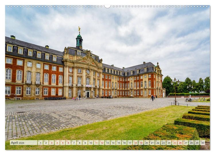 Produktbild: M&uuml;nster Impressionen (hochwertiger Premium Wandkalender 2026 DIN A2 quer), Kunstdruck in Hochglanz