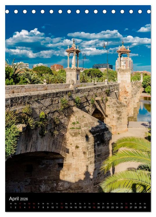 Produktbild: Valencia entdecken (Tischkalender 2026 DIN A5 hoch), CALVENDO Monatskalender