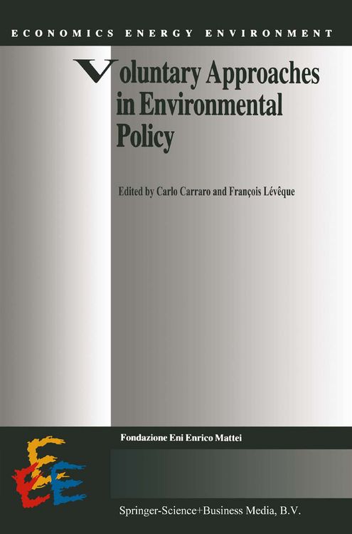 Produktbild: Voluntary Approaches in Environmental Policy