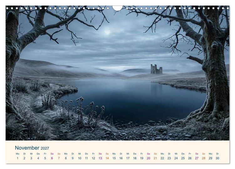 Produktbild: Geografie der Seele - Gef&uuml;hle als Landschaften (Wandkalender 2027 DIN A3 quer), CALVENDO Monatskalender