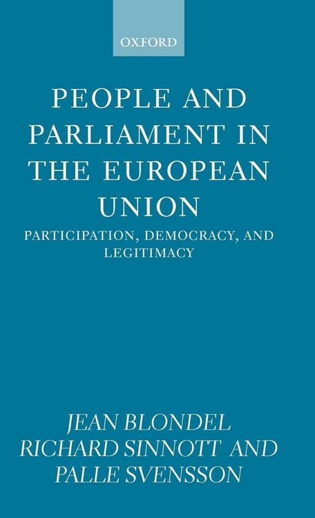 Produktbild: People and Parliament in the European Union