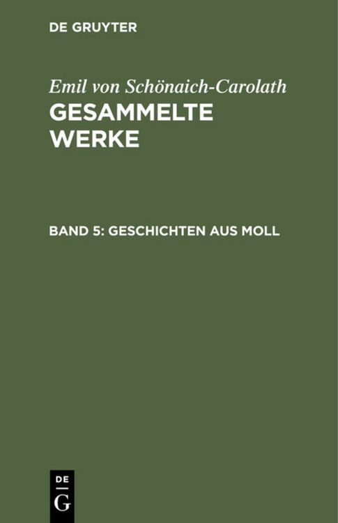 Produktbild: Geschichten aus Moll