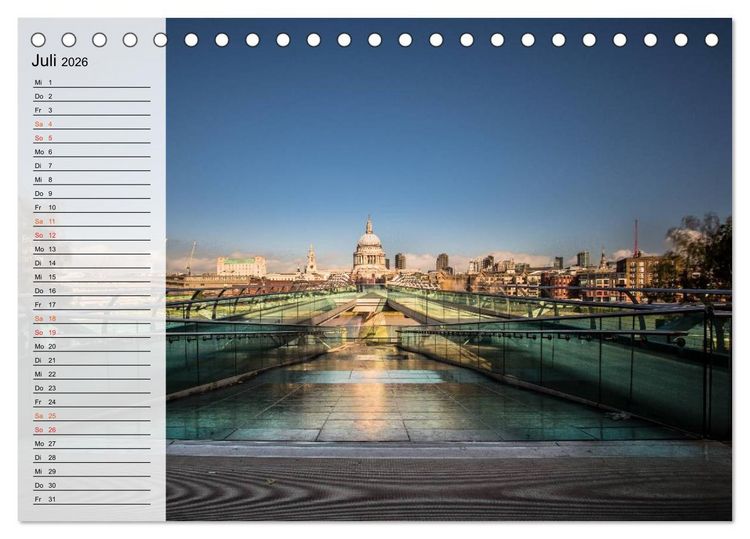 Produktbild: Wundervolles London (Tischkalender 2026 DIN A5 quer), CALVENDO Monatskalender