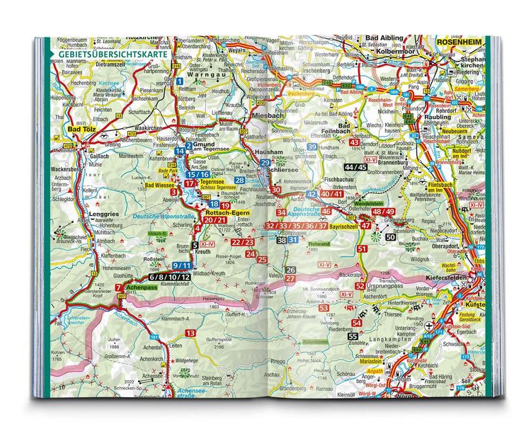 Produktbild: KOMPASS Wanderf&uuml;hrer Tegernsee, Schliersee, 55 Touren mit Extra-Tourenkarte