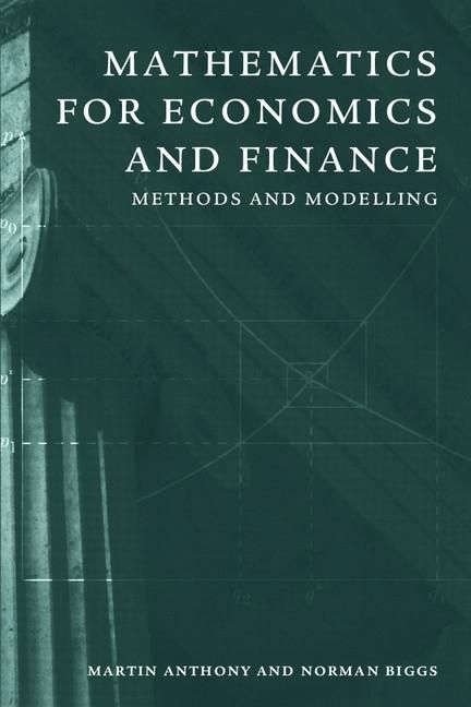 Produktbild: Mathematics for Economics and Finance