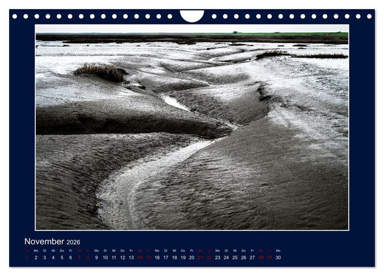 Produktbild: Wolken, Watt und Wellen. Fotografische Impressionen vom Jadebusen. (Wandkalender 2026 DIN A4 quer), CALVENDO Monatskalender