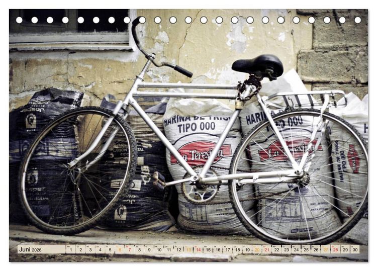 Produktbild: Fahrrad Alltag - Film Noir Style (Tischkalender 2026 DIN A5 quer), CALVENDO Monatskalender