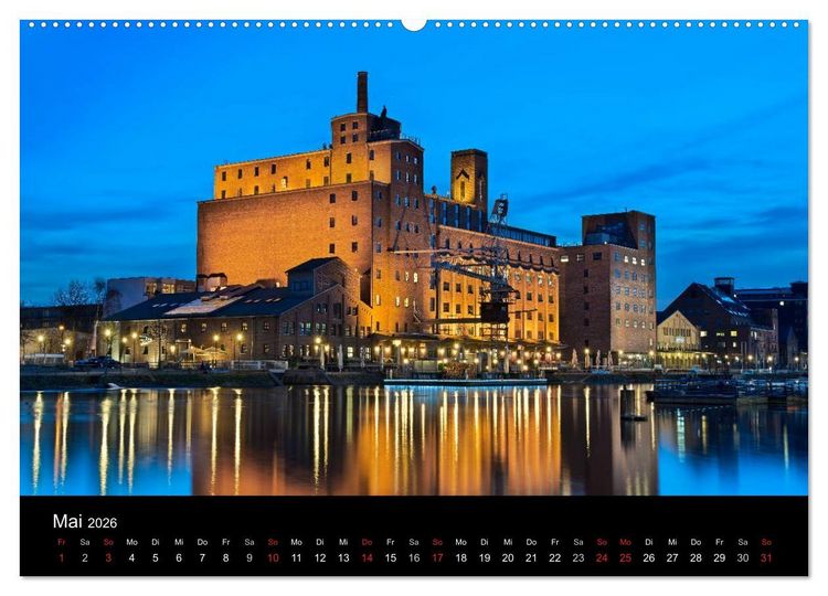 Produktbild: Duisburgs N&auml;chte (Wandkalender 2026 DIN A2 quer), CALVENDO Monatskalender