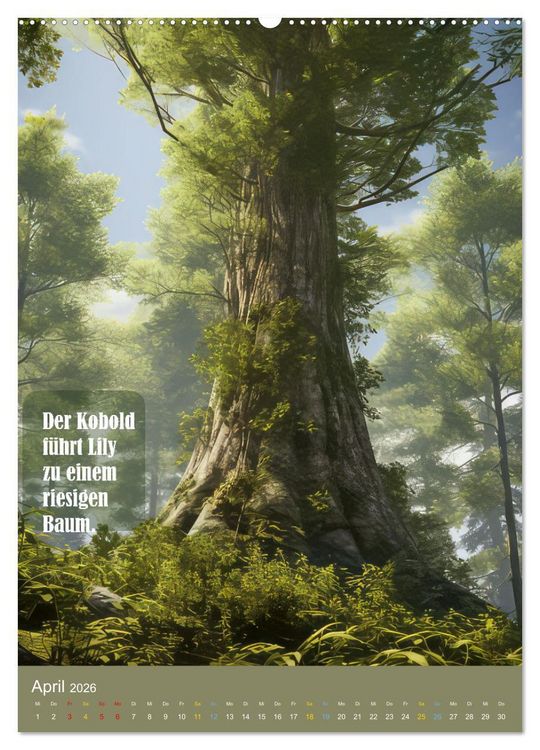 Produktbild: Lily und der Wunschbaum (hochwertiger Premium Wandkalender 2026 DIN A2 hoch), Kunstdruck in Hochglanz