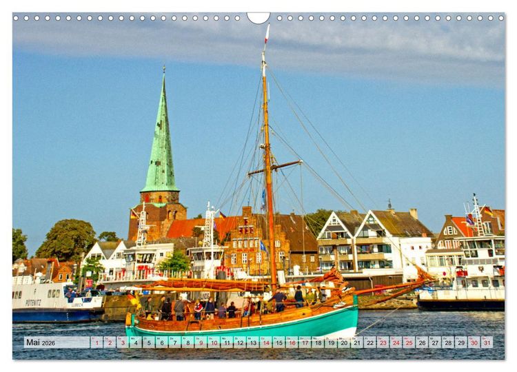 Produktbild: Halbinsel Priwall bei Travem&uuml;nde &ndash; Impressionen von der Ostseek&uuml;ste (Wandkalender 2026 DIN A3 quer), CALVENDO Monatskalender