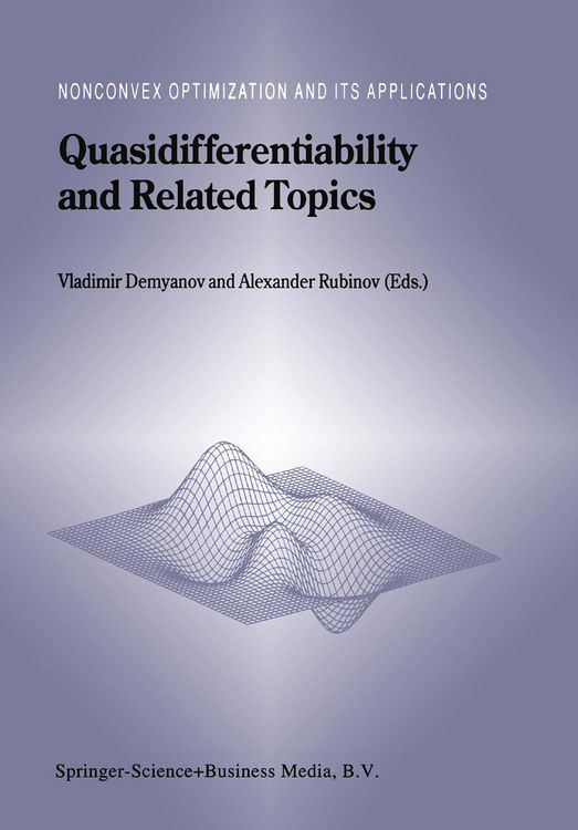 Produktbild: Quasidifferentiability and Related Topics