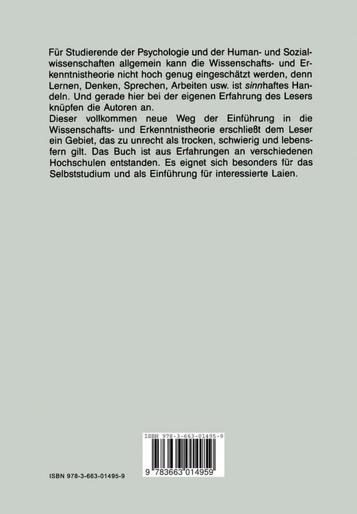 Produktbild: Wissenschafts- und Erkenntnistheorie