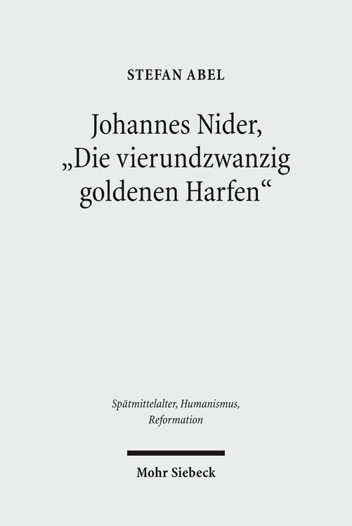 Produktbild: Johannes Nider 'Die vierundzwanzig goldenen Harfen'