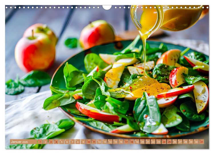 Produktbild: Alles Apfel oder was?! - K&ouml;stliche Apfelgerichte f&uuml;r jede Gelegenheit! (Wandkalender 2026 DIN A3 quer), CALVENDO Monatskalender