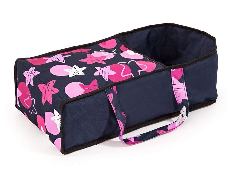 Produktbild: Puppenwagen City Star Sterne blau/rosa 72,5x37x65cm