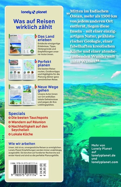 LONELY PLANET Reiseführer Mauritius, Reunion & Seychellen