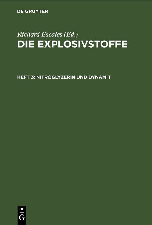 Produktbild: Nitroglyzerin und Dynamit