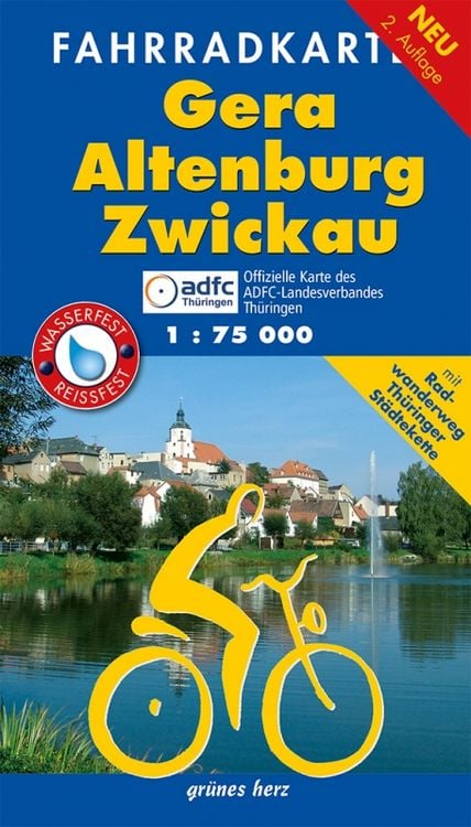 Produktbild: Fahrradkarte Gera, Altenburg, Zwickau 1:75.000