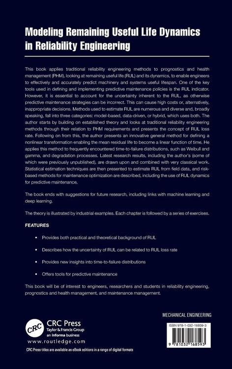 Produktbild: Modeling Remaining Useful Life Dynamics in Reliability Engineering