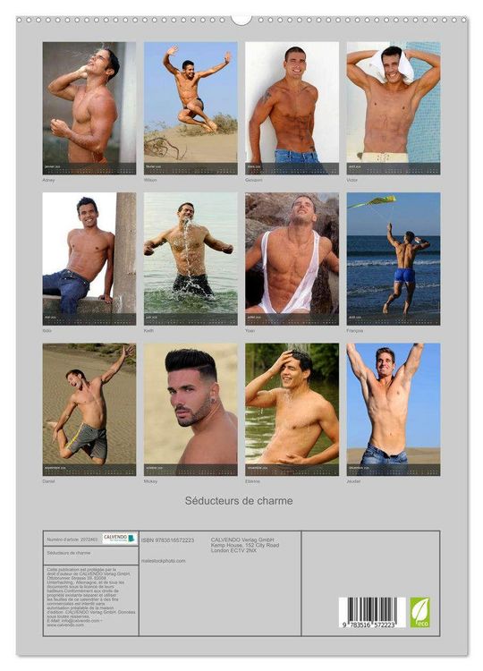 Produktbild: S&eacute;ducteurs de charme (Calendrier mural 2026 DIN A2 horizontal) calendrier de bureau