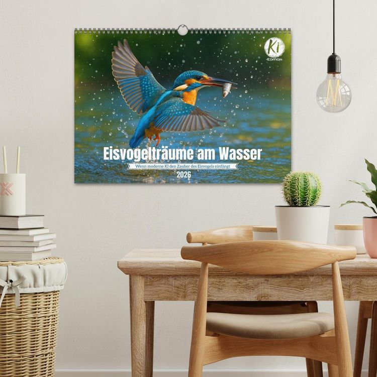 Produktbild: Eisvogeltr&auml;ume am Wasser (Wandkalender 2026 DIN A3 quer), CALVENDO Monatskalender