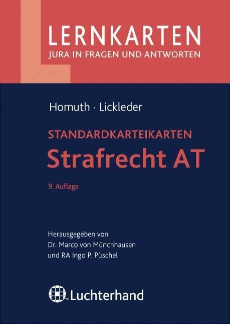 Produktbild: Strafrecht AT Standardkarteikarten