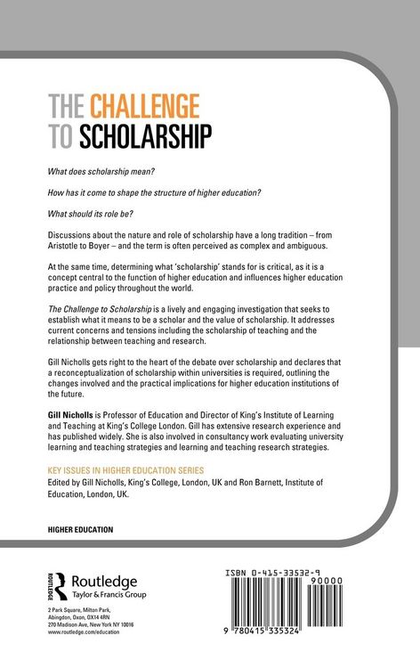 Produktbild: The Challenge to Scholarship