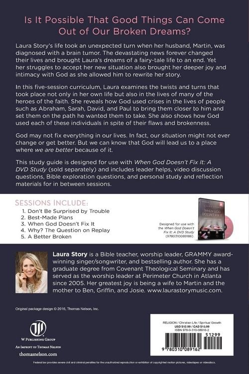 Produktbild: A When God Doesn't Fix It Bible Study Guide