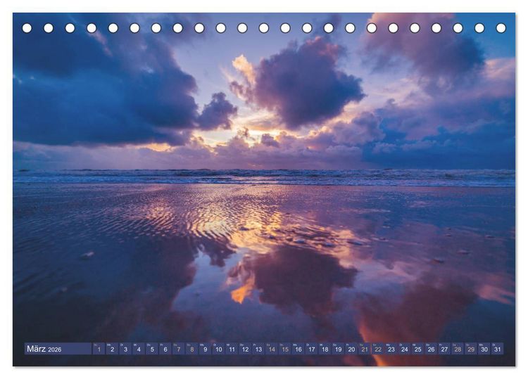 Produktbild: Jutland - D&auml;nemarks Nordseek&uuml;ste (Tischkalender 2026 DIN A5 quer), CALVENDO Monatskalender