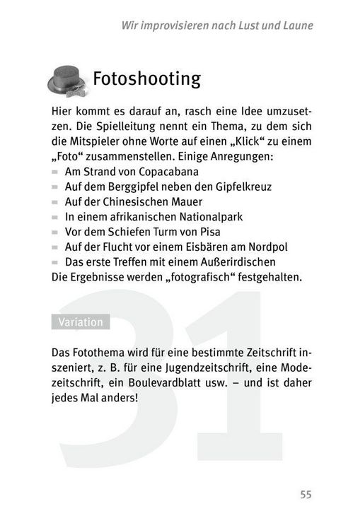 Produktbild: Die 50 besten Spiele f&uuml;r Theater und Improvisation
