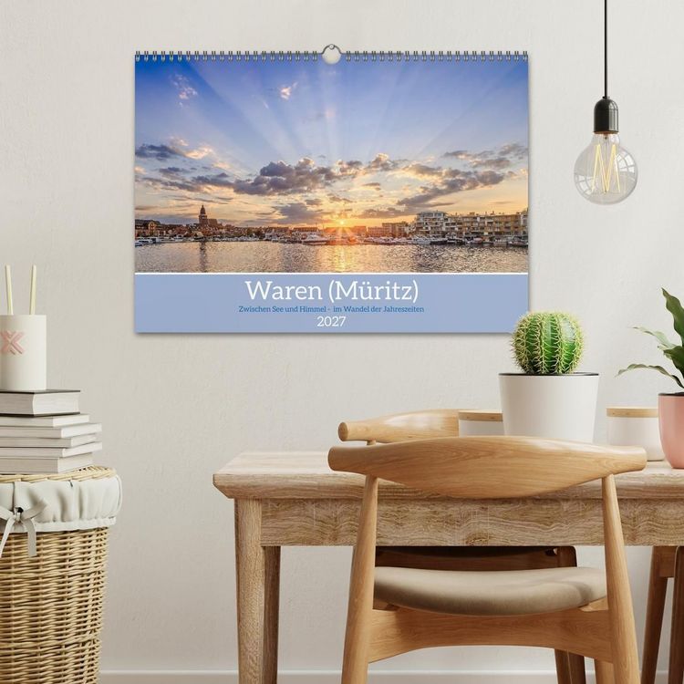 Produktbild: Zwischen See und Himmel - Waren (M&uuml;ritz) im Wandel der Jahreszeiten (Wandkalender 2027 DIN A3 quer), CALVENDO Monatskalender